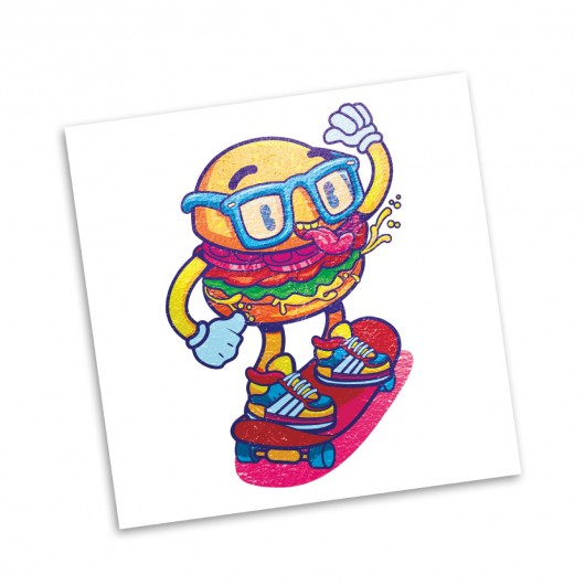 Printed Foil 51mm x 51mm Tattoos